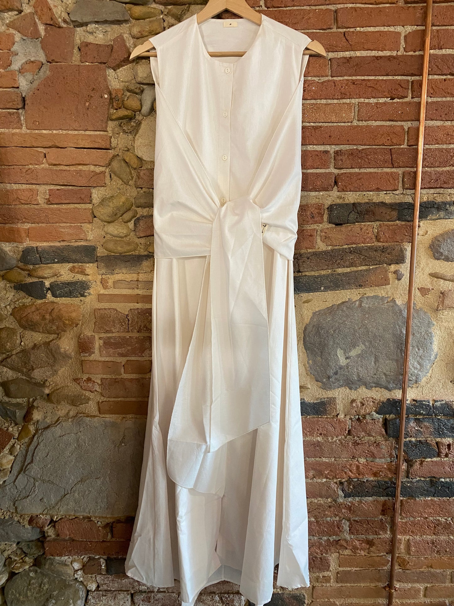Abito Fiocco cotone bianco