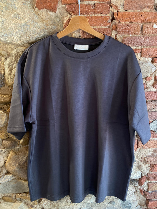 T-shirt Camelia grigio piombo