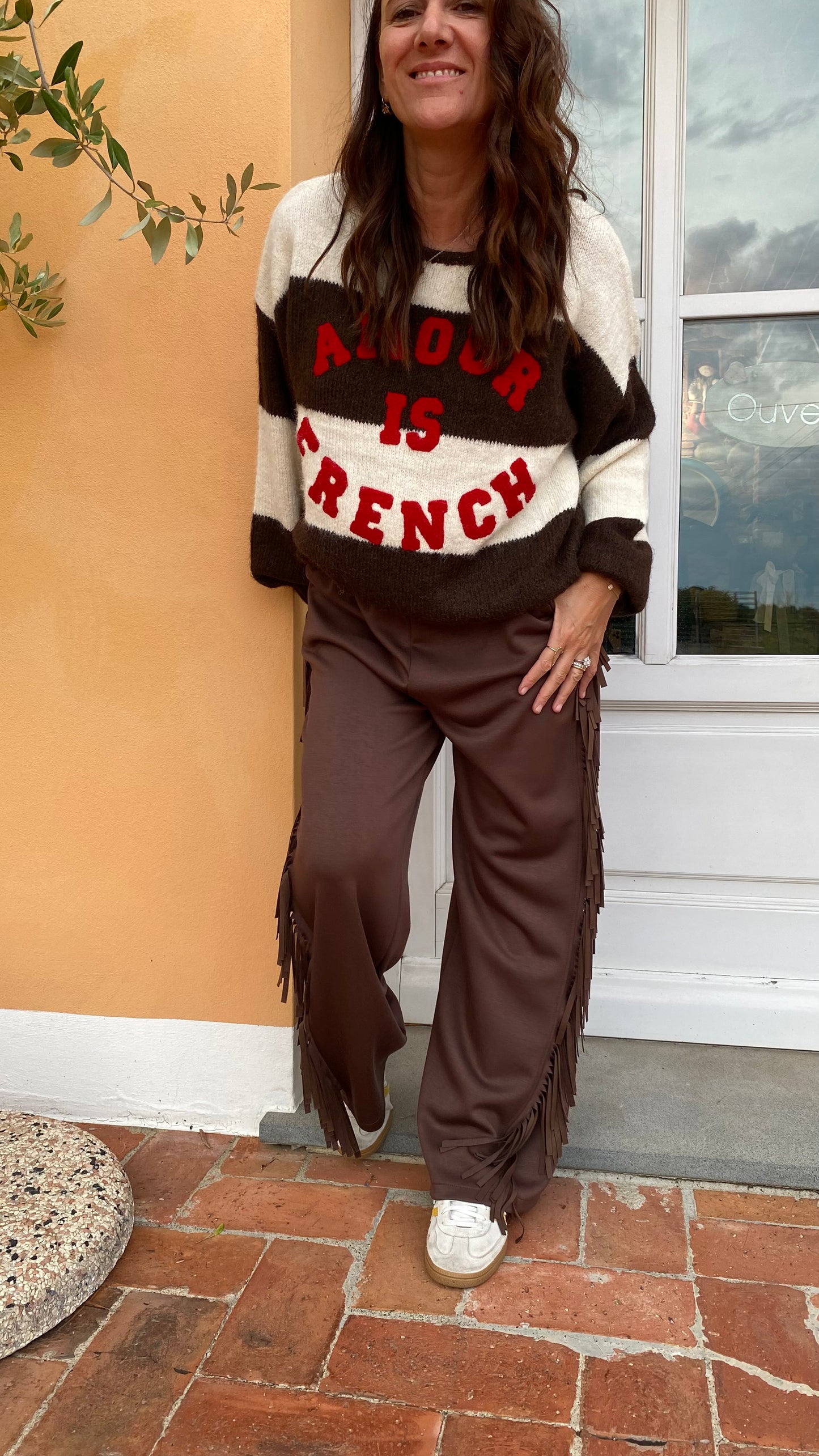 Maglione Amour is French choco