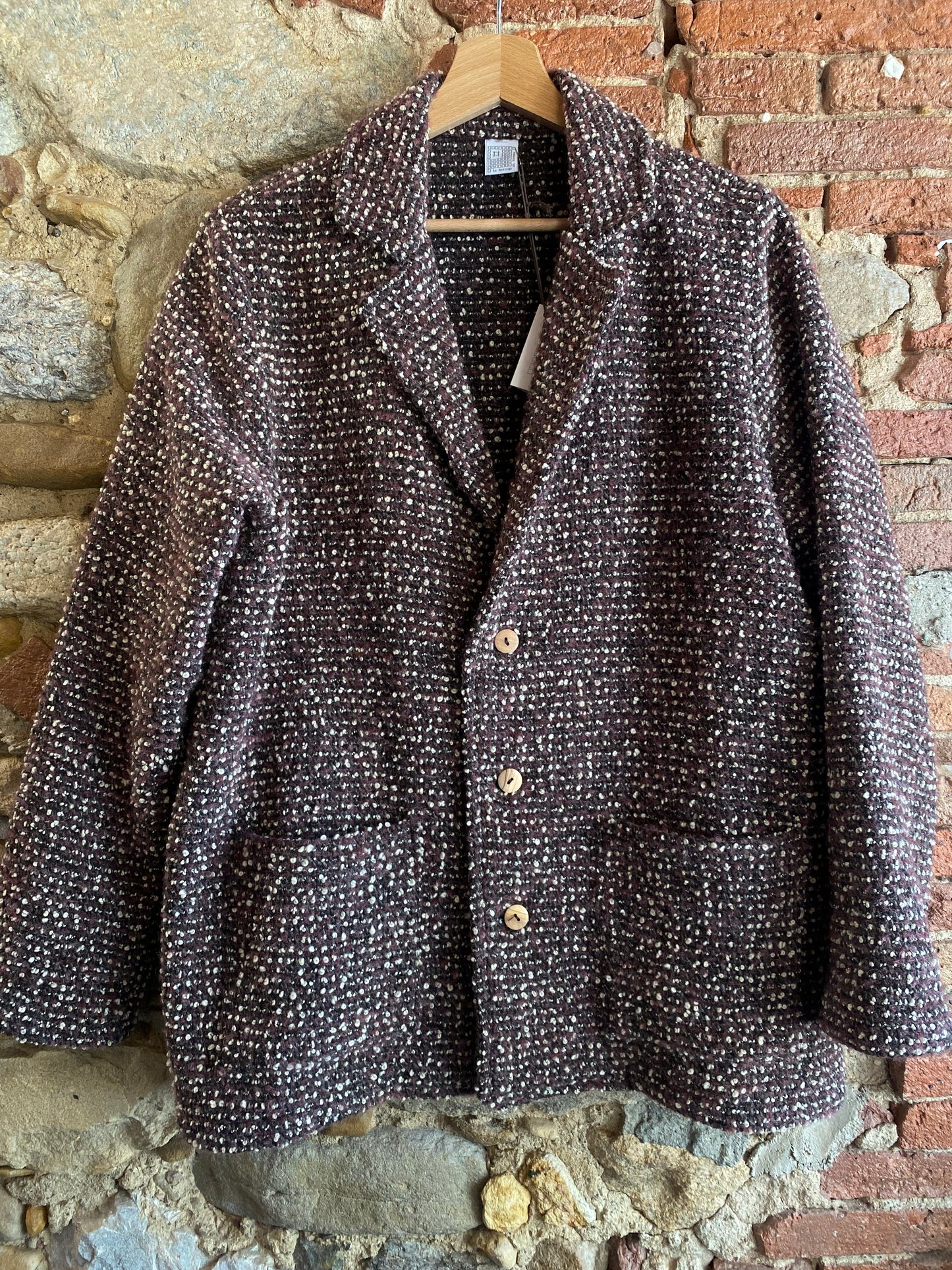 Giacca Ramo boucle rosa soft
