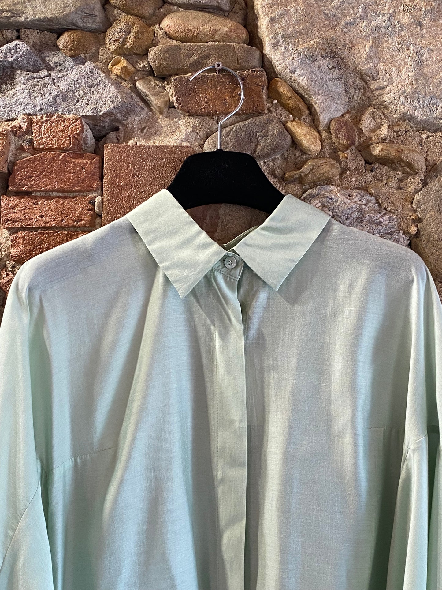 Camicia Apple viscosa colore verde pistacchio