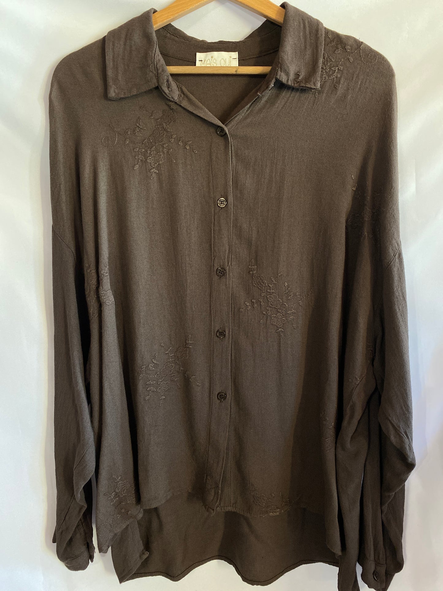 Camicia Flora chocolate