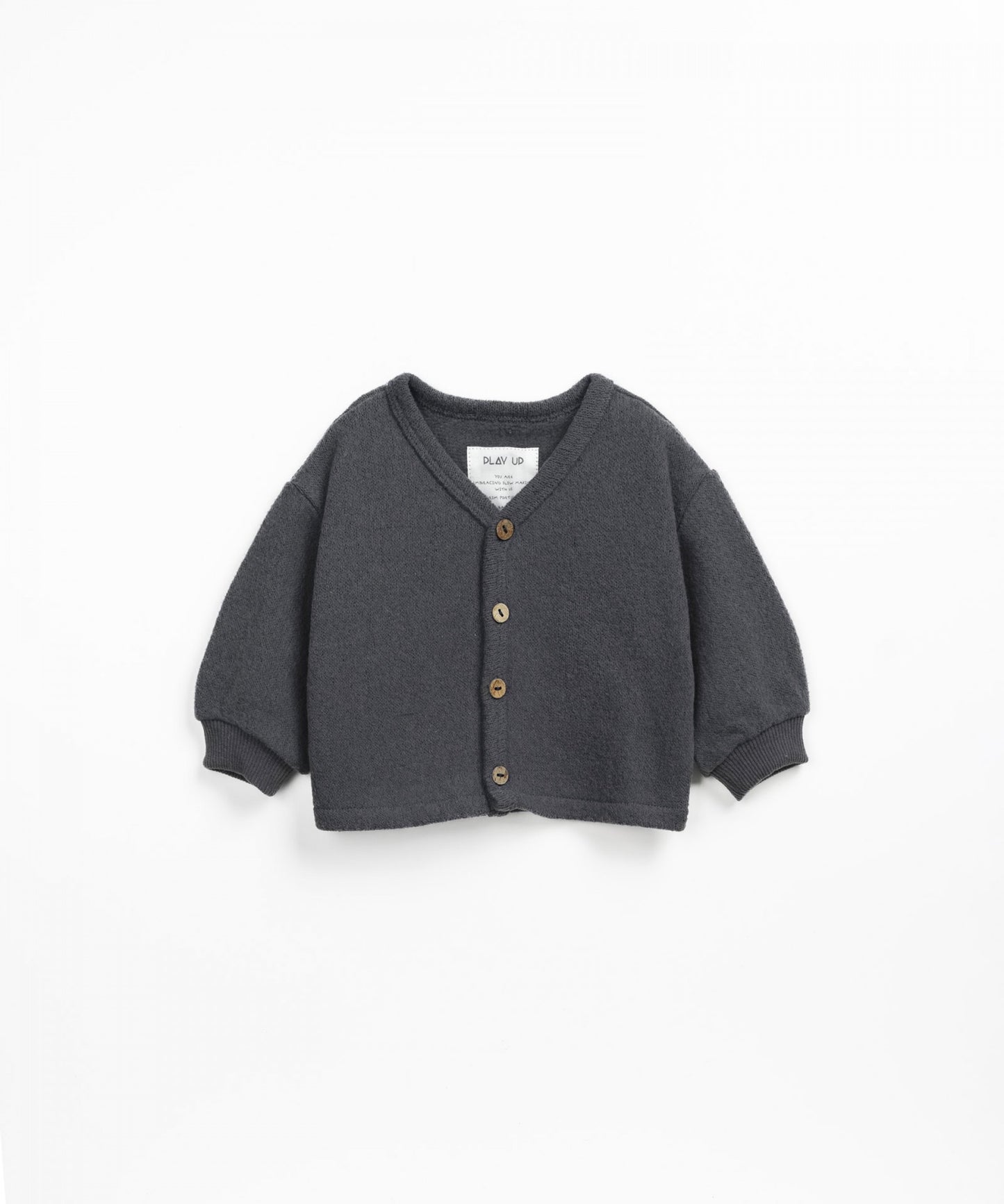 Cardigan colore grigio piombo