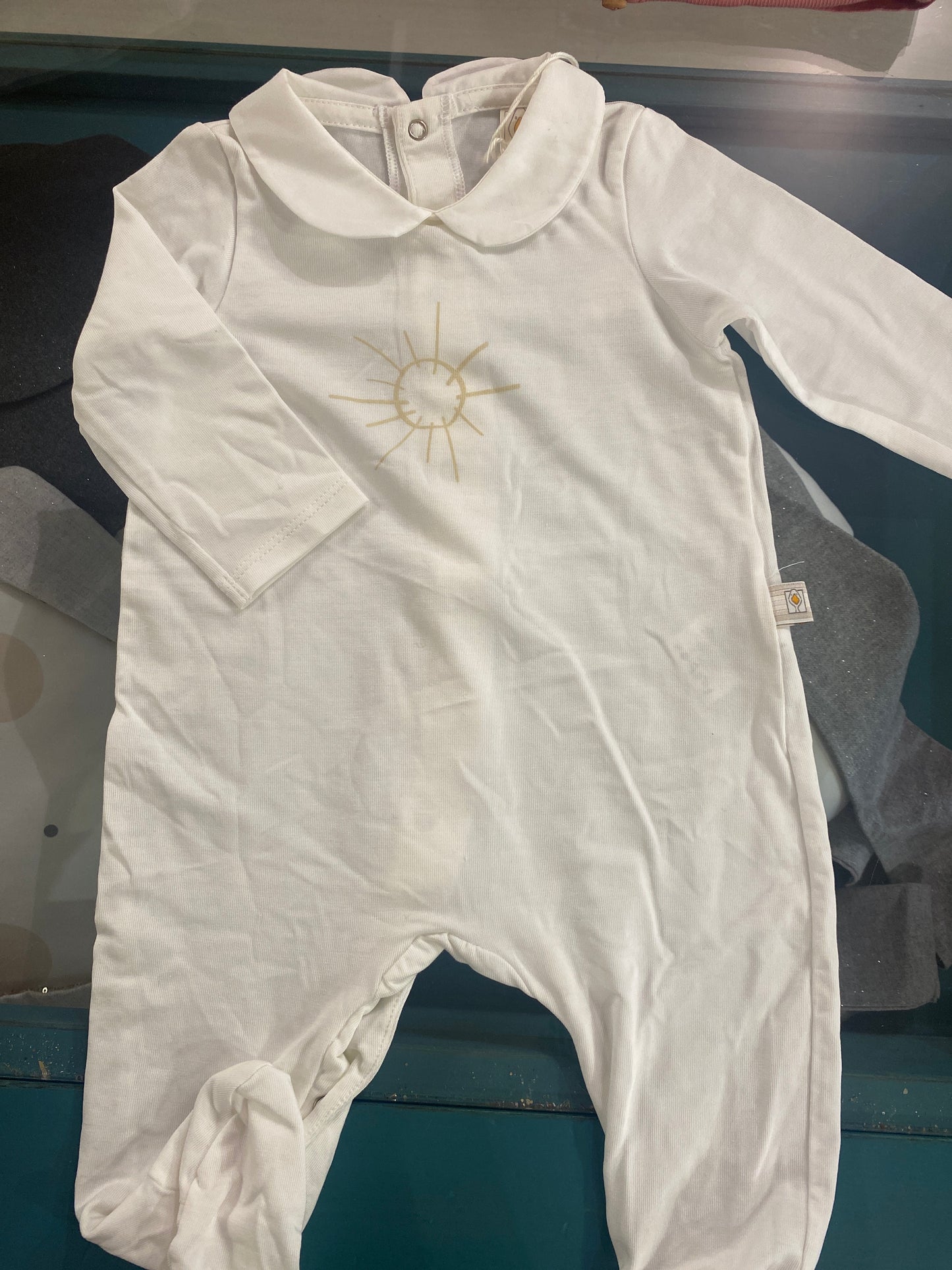Tutina in tencell colore latte