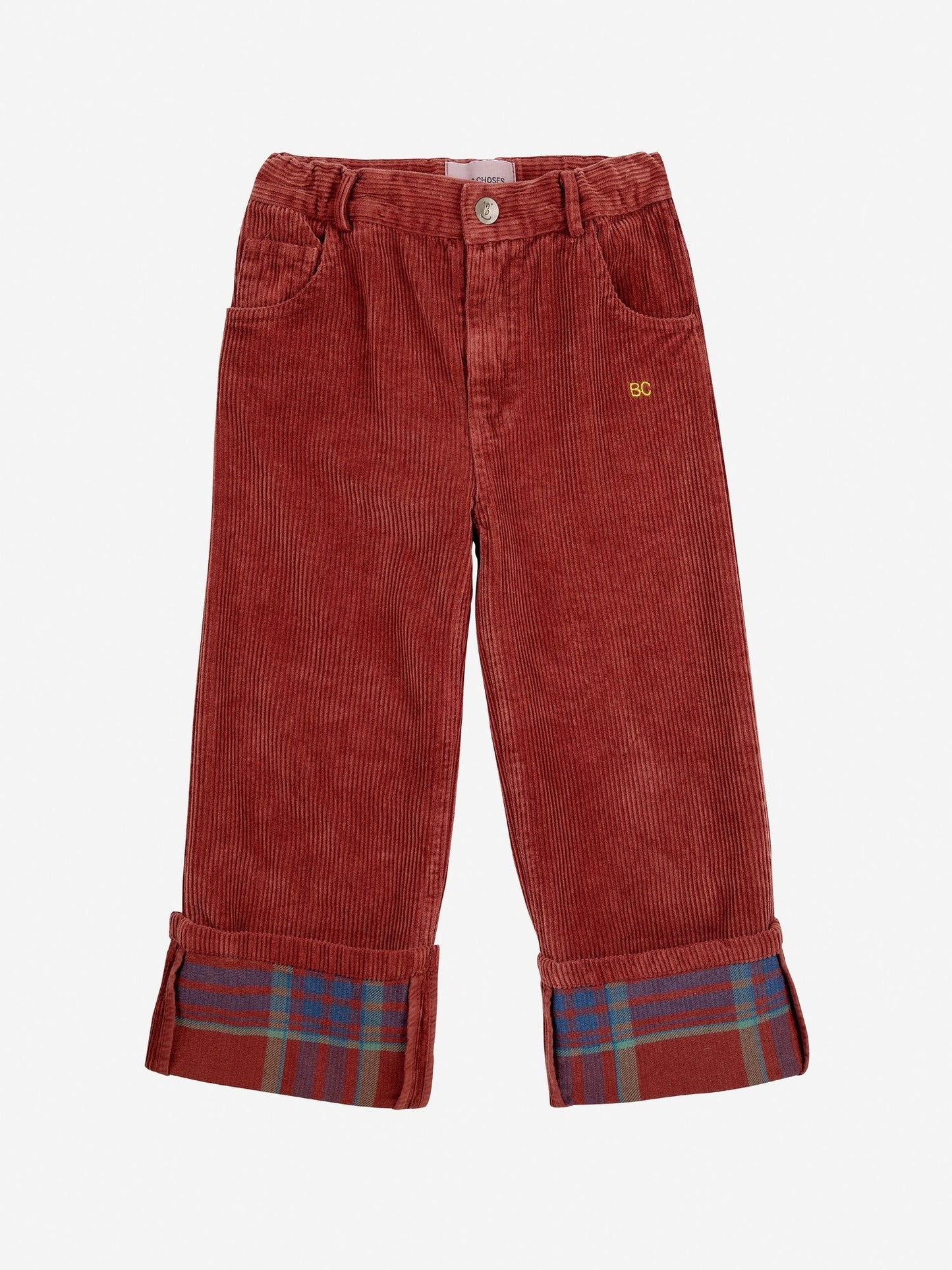 Pantaloni dritti in velluto a coste
