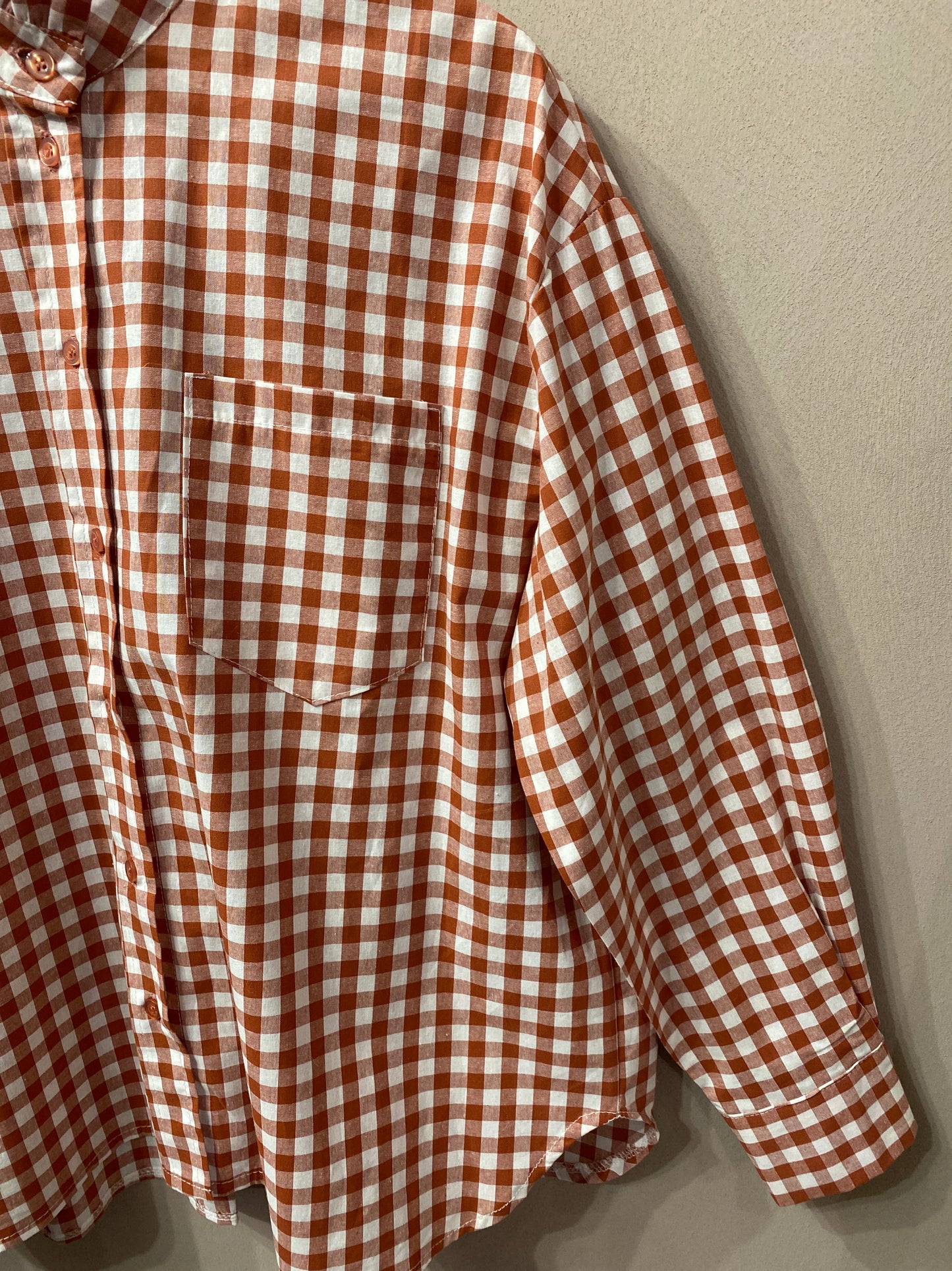 Camicia Jolina check bianco e pecan