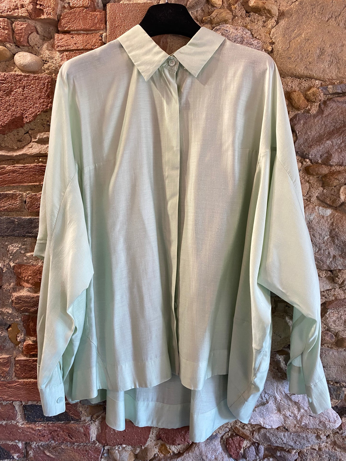 Camicia Apple viscosa colore verde pistacchio