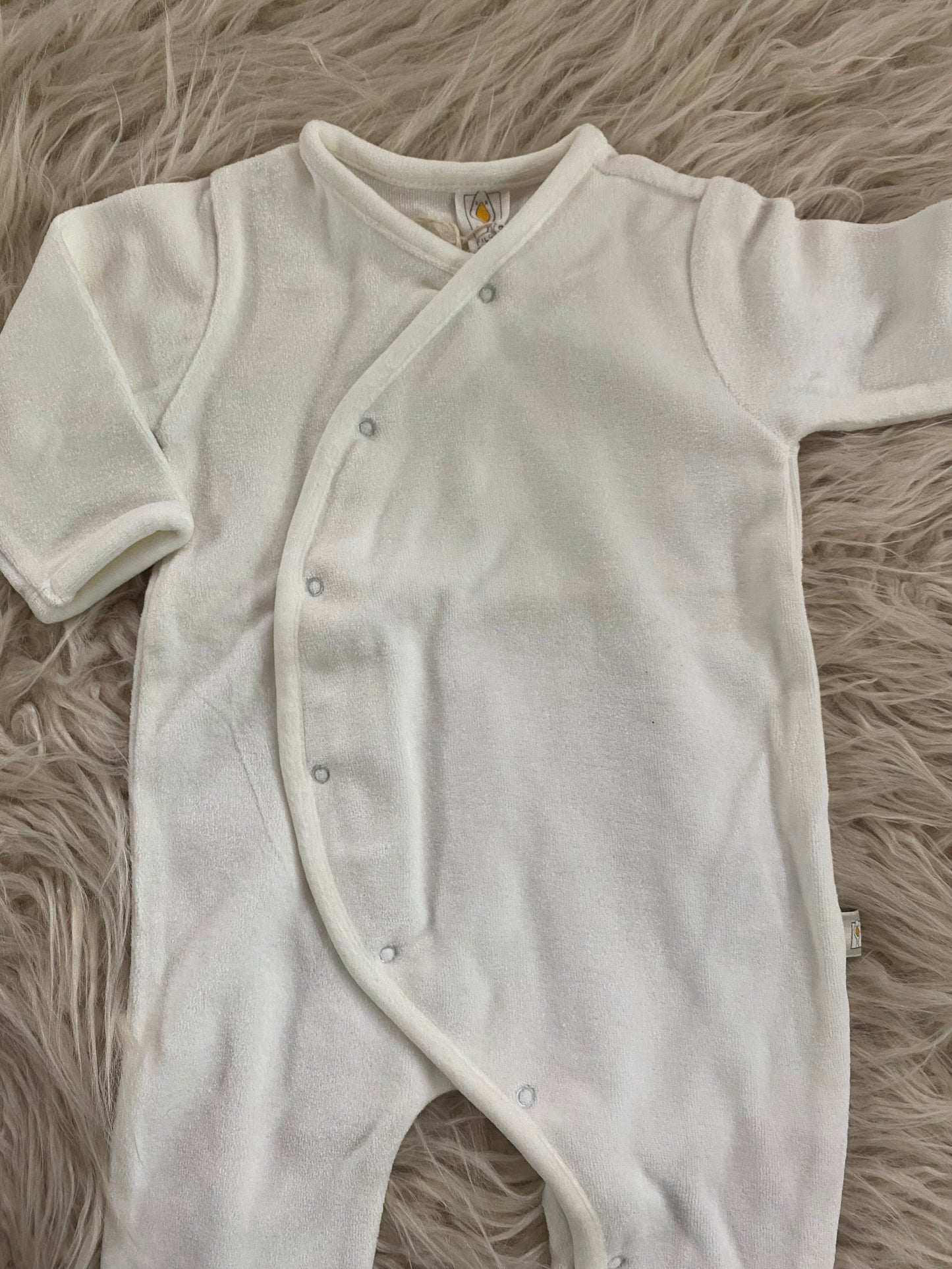 Tutina interna ciniglia bio colore latte