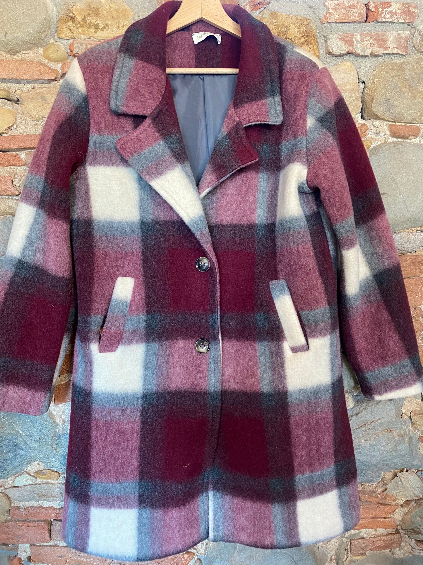 Giaccone Telma Check Burgundy