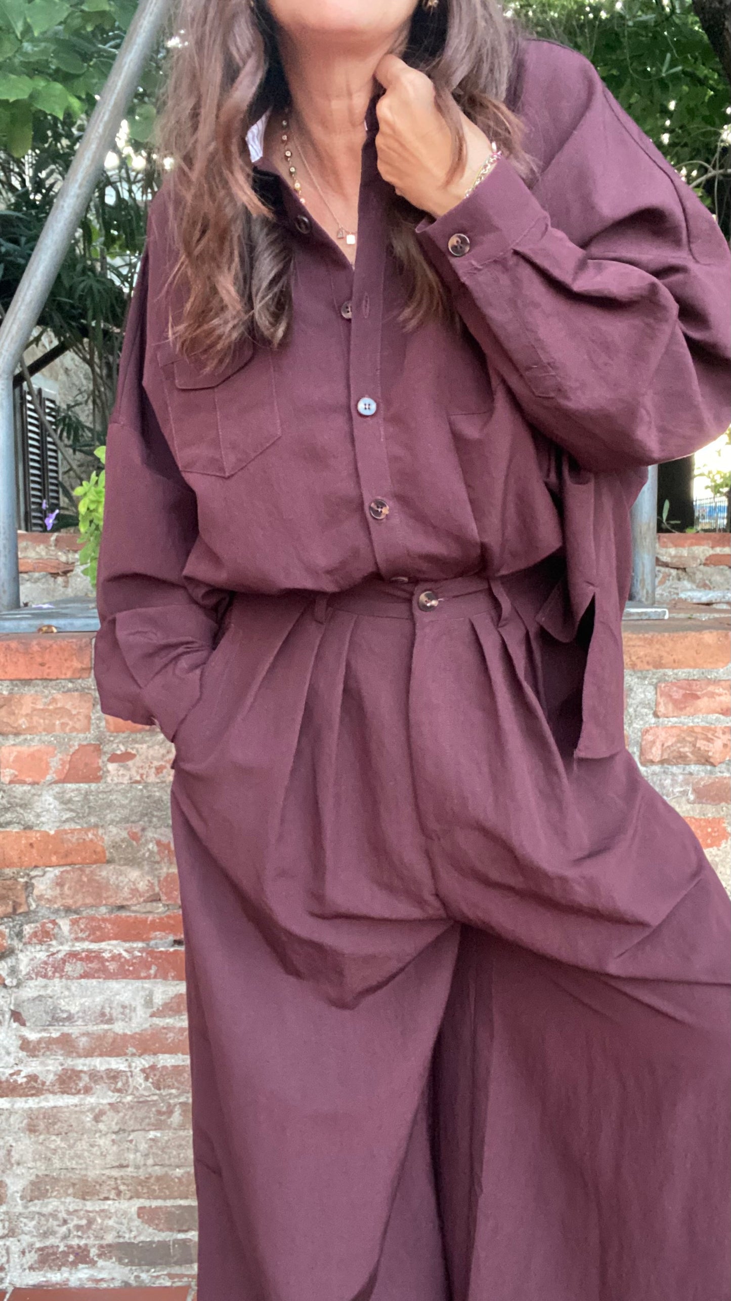 Camicia Aldo Burgundy