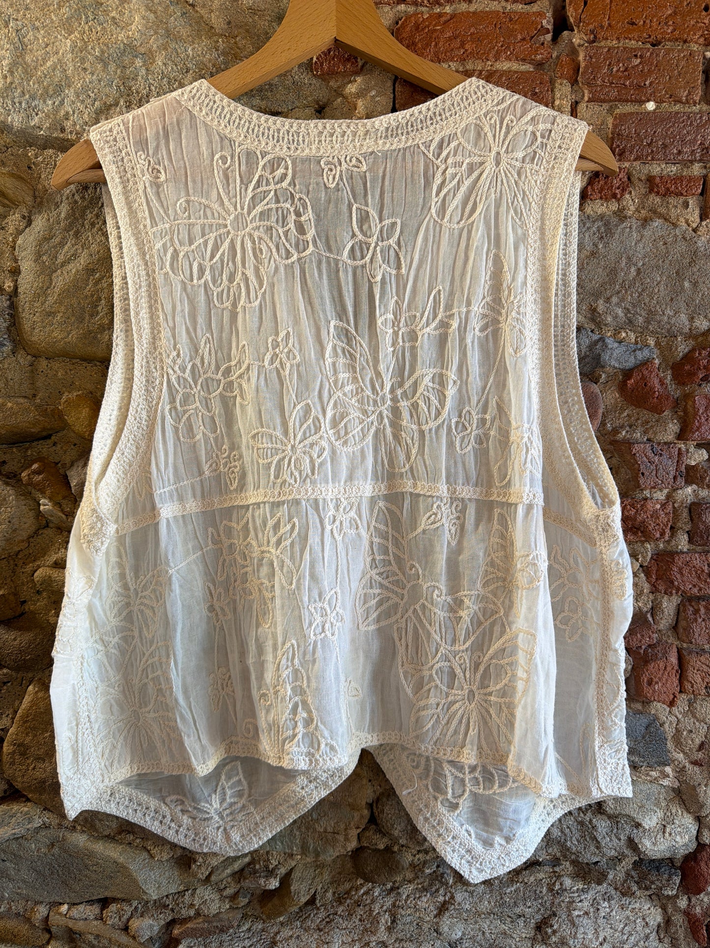 Gilet Papillon milk