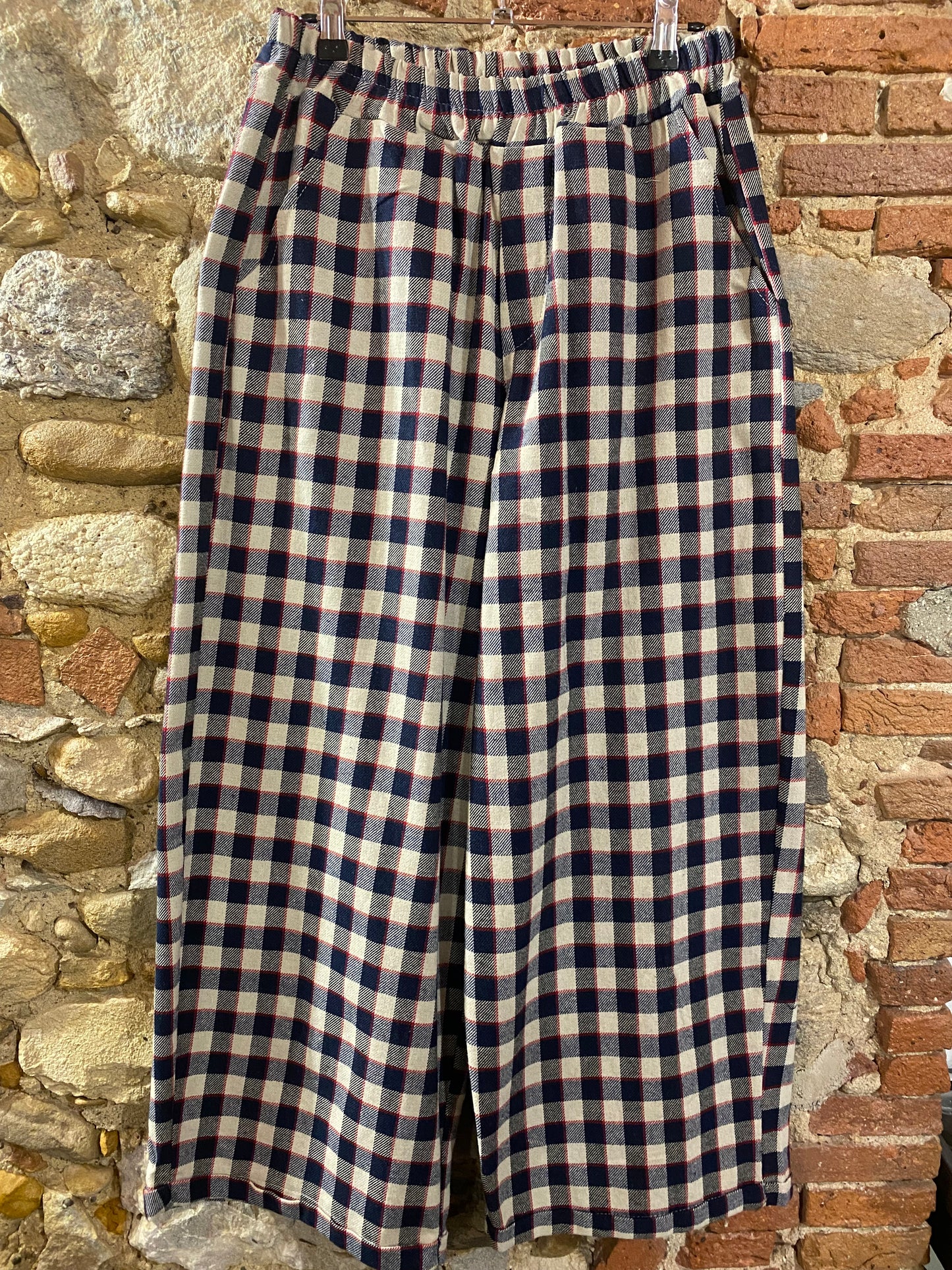 Pantalone Artù check navy