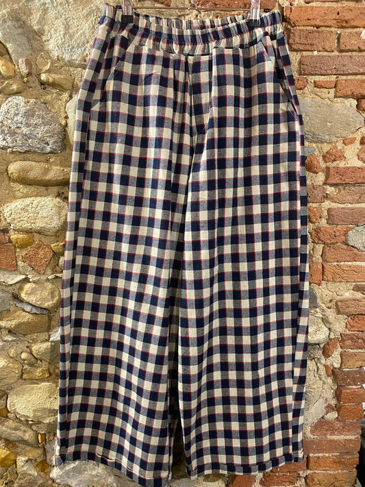 Pantalone Artù check navy