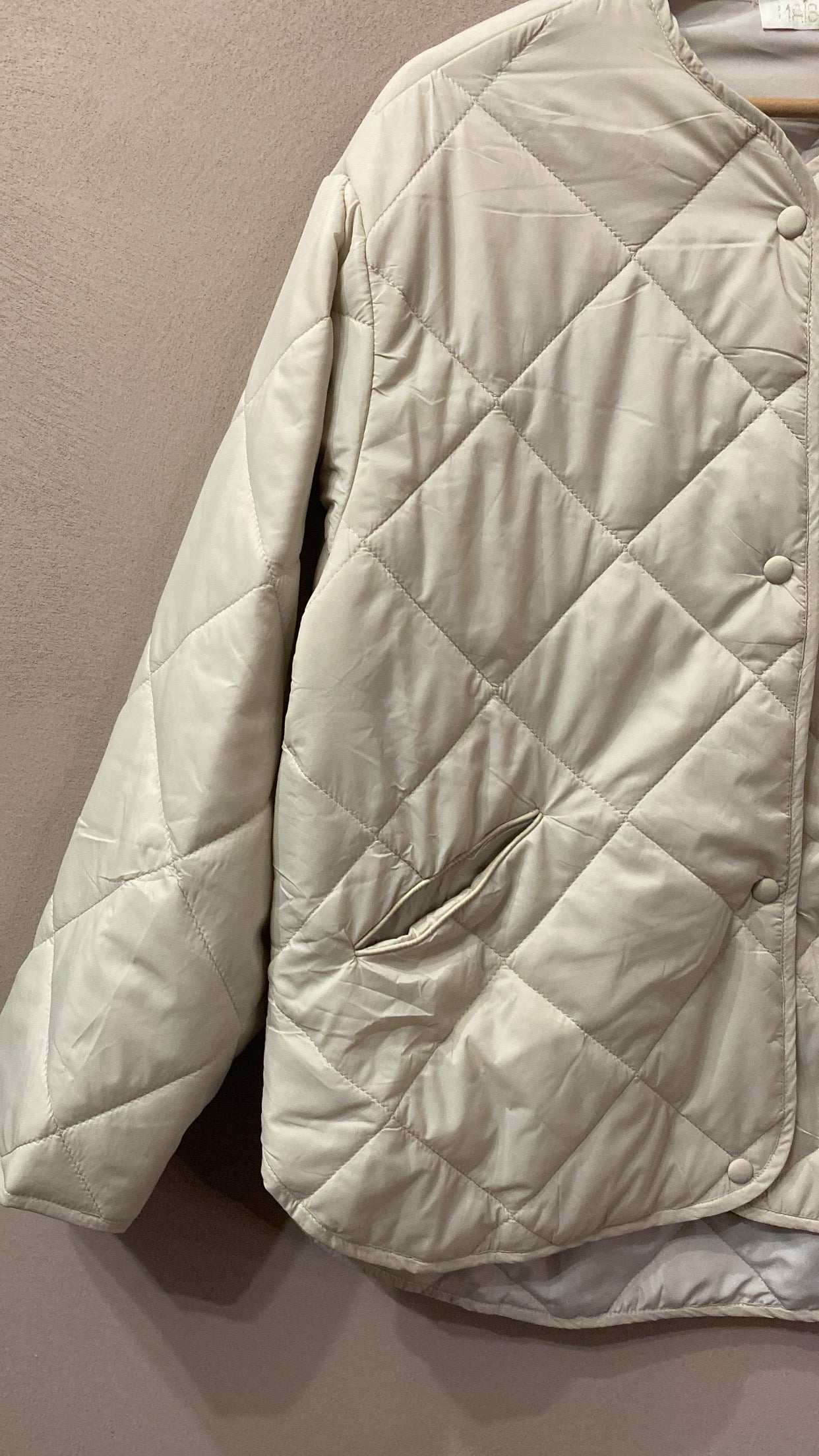 Giacca trapuntata Noè beige