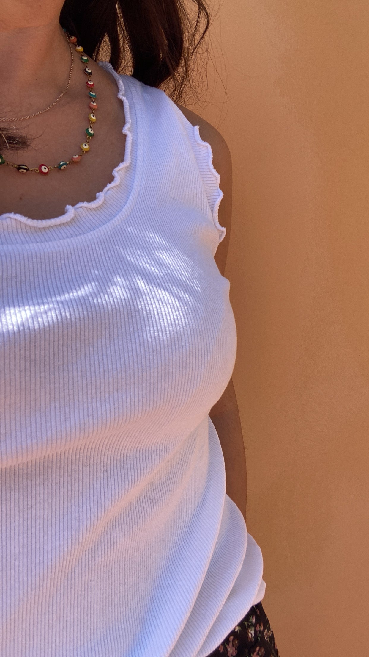 Canotta Praline white