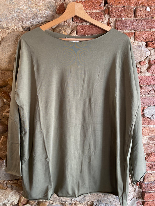 T-shirt Basic verde salvia