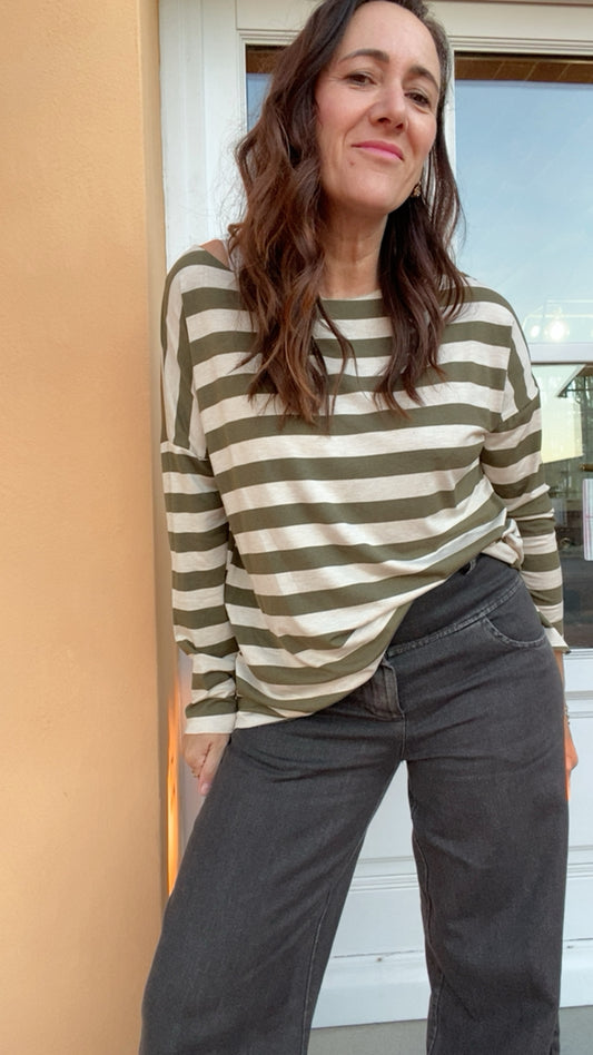 T-shirt Basic riga salvia