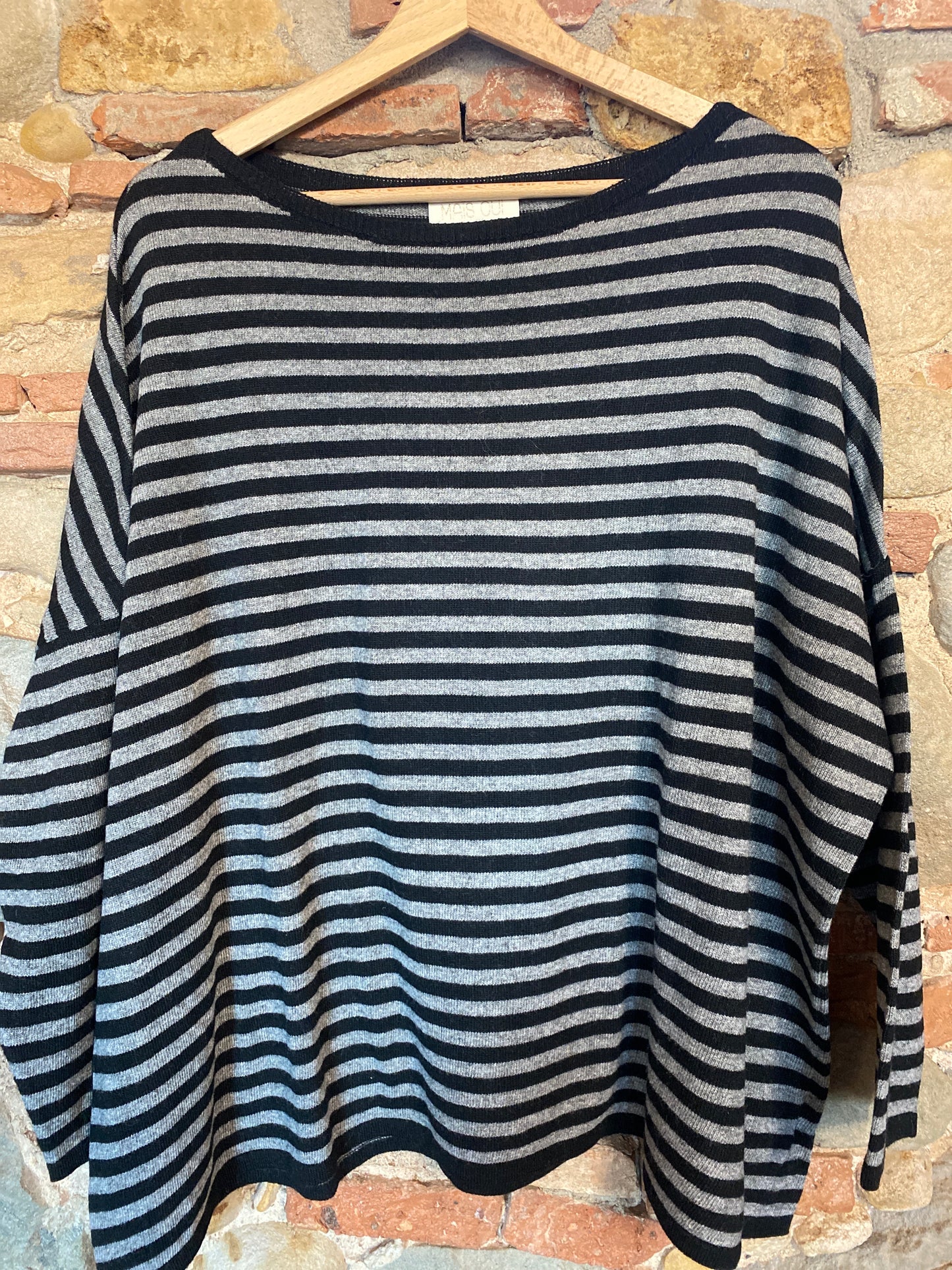 Maglia Stripped grey black