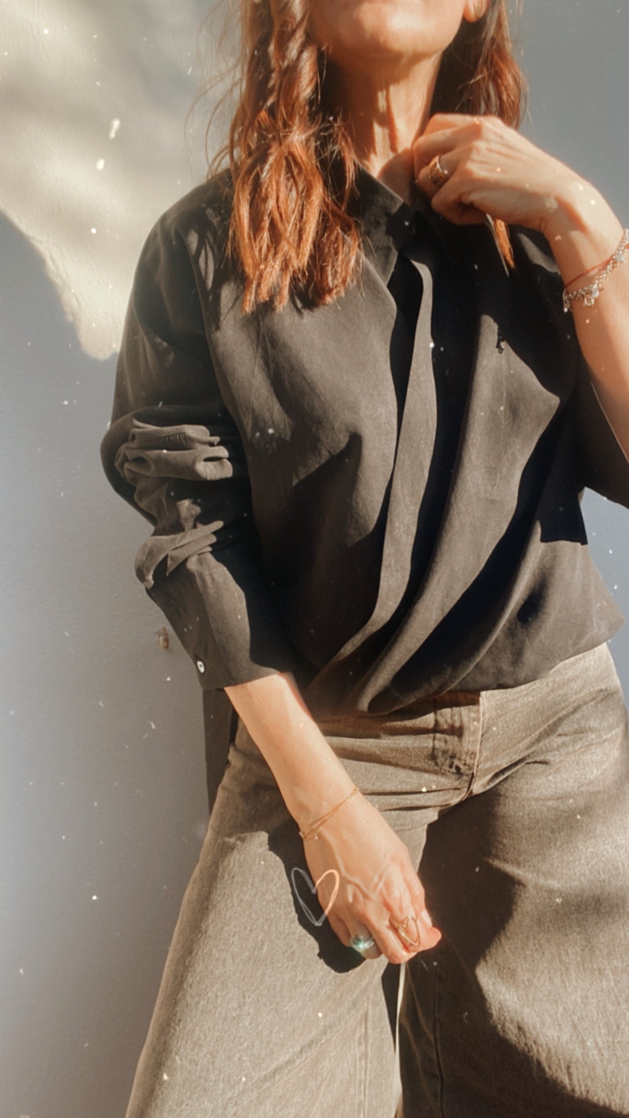 Camicia Baloon nera