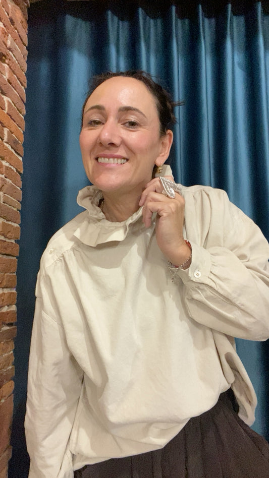 Camicia Demetra gesso