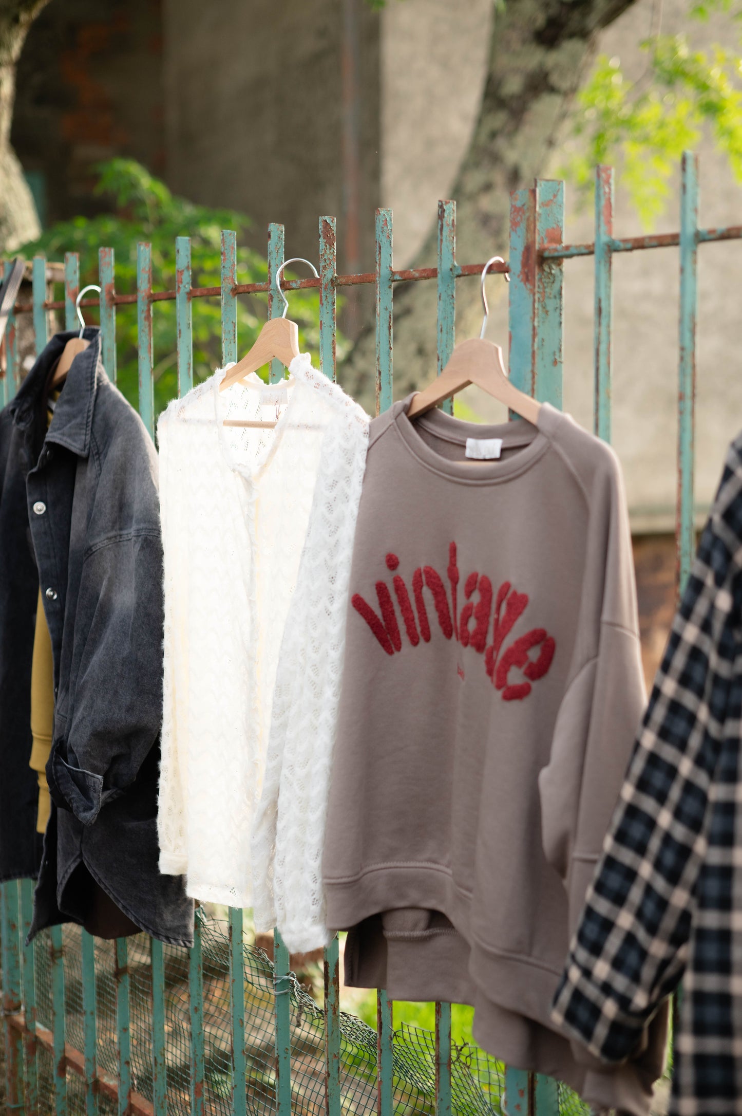 Felpa Vintage tortora