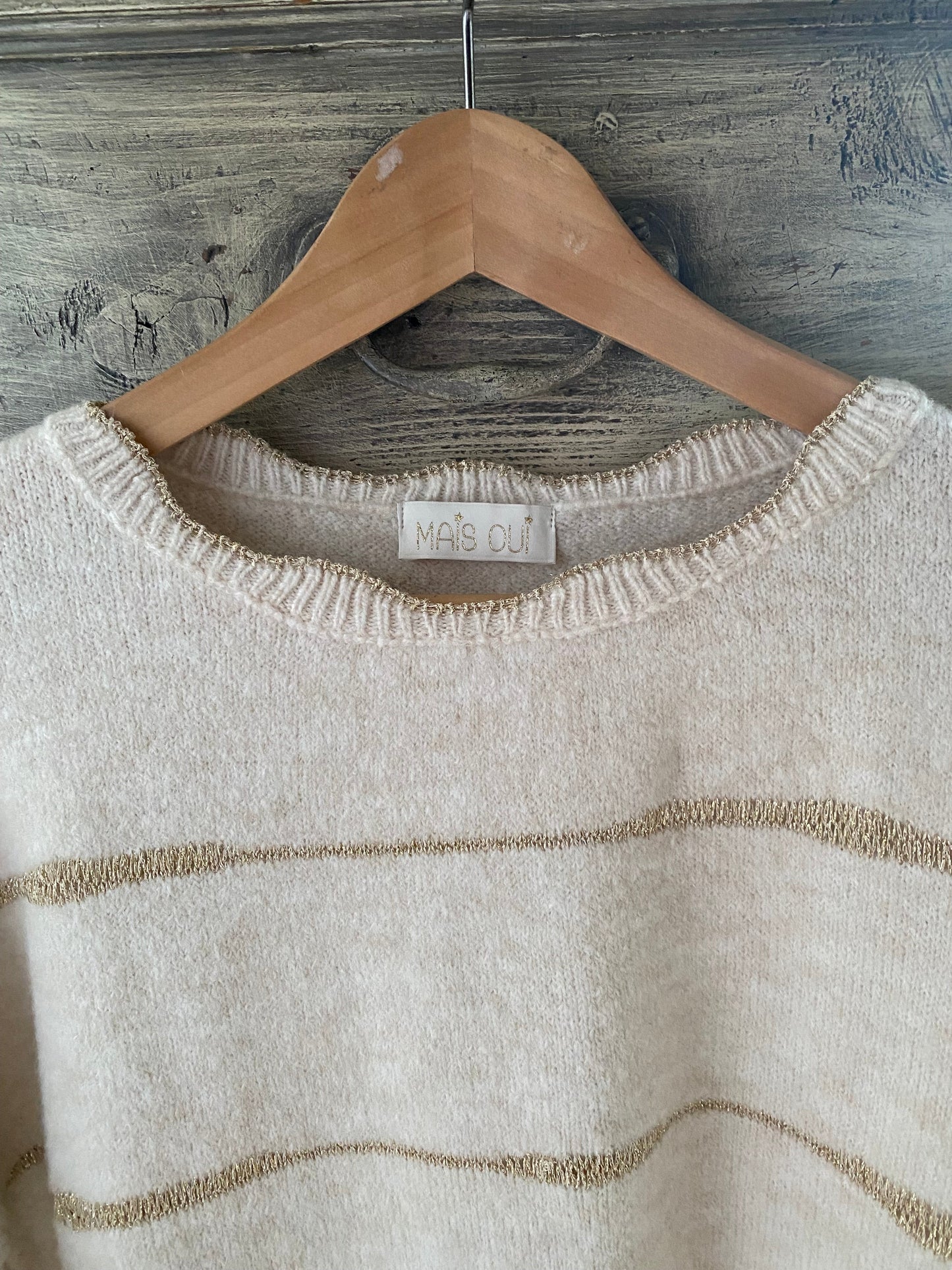 Maglione Anya latte e gold