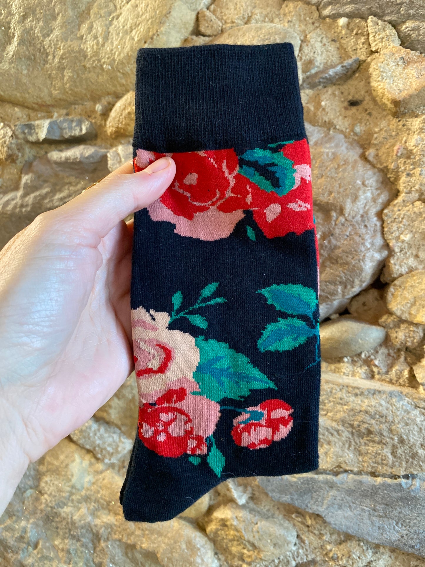 Calze Flower black