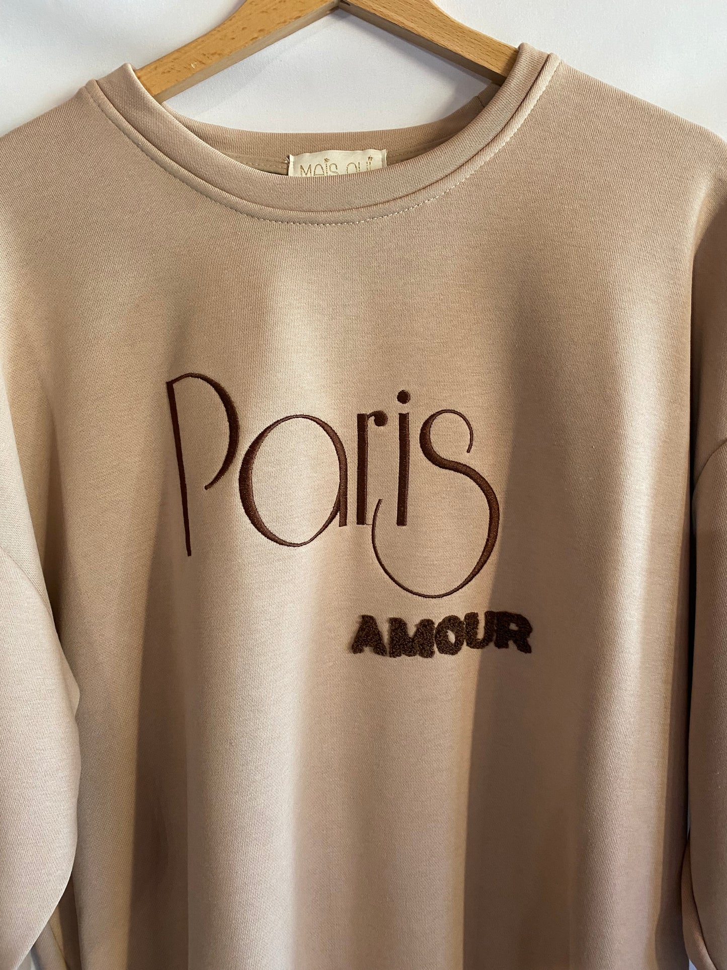Felpa Paris Amour nut