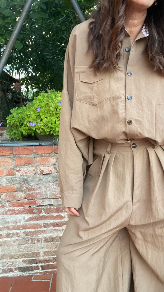 Camicia Aldo taupe