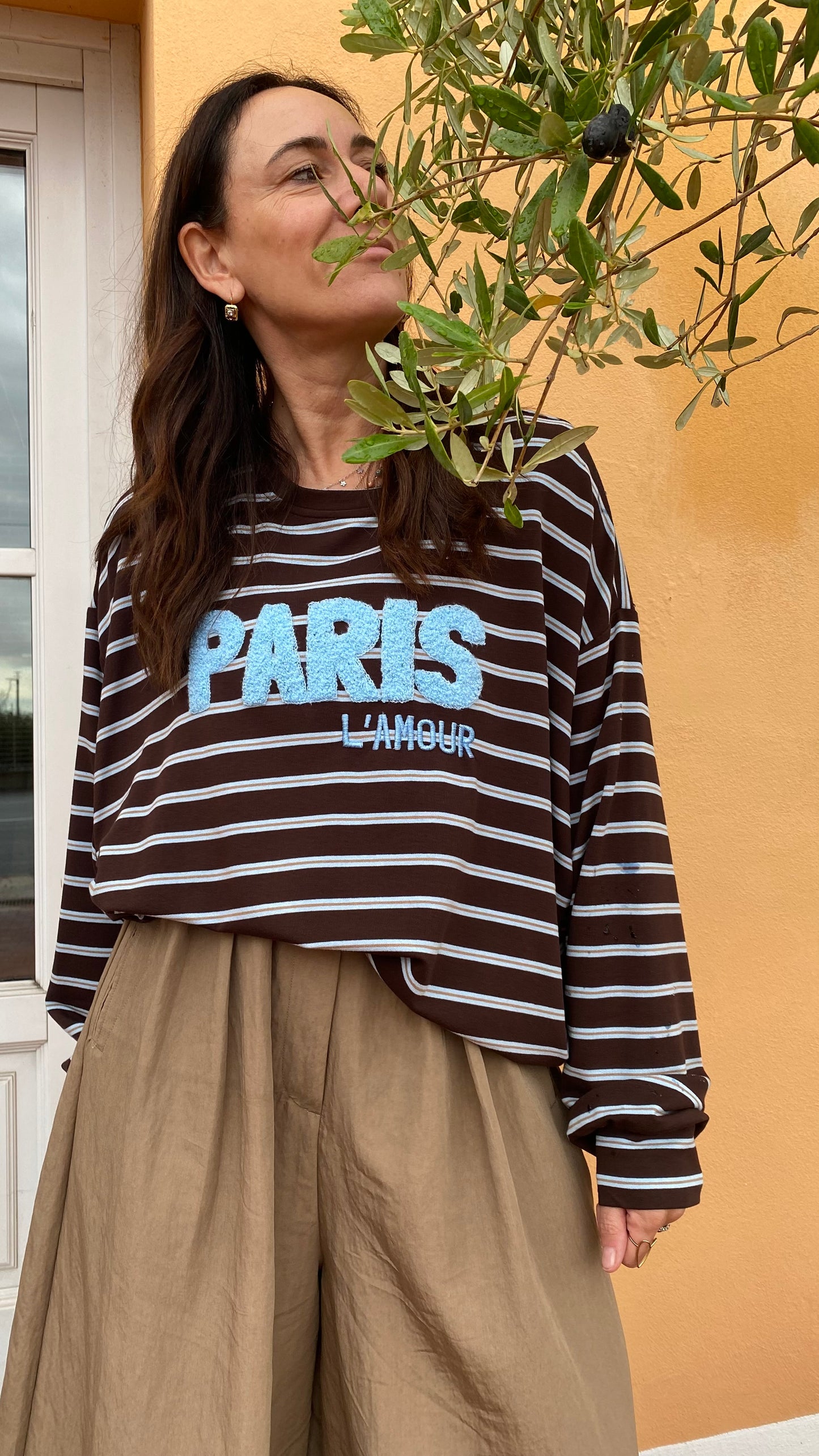Maglia Jaele riga azzurra