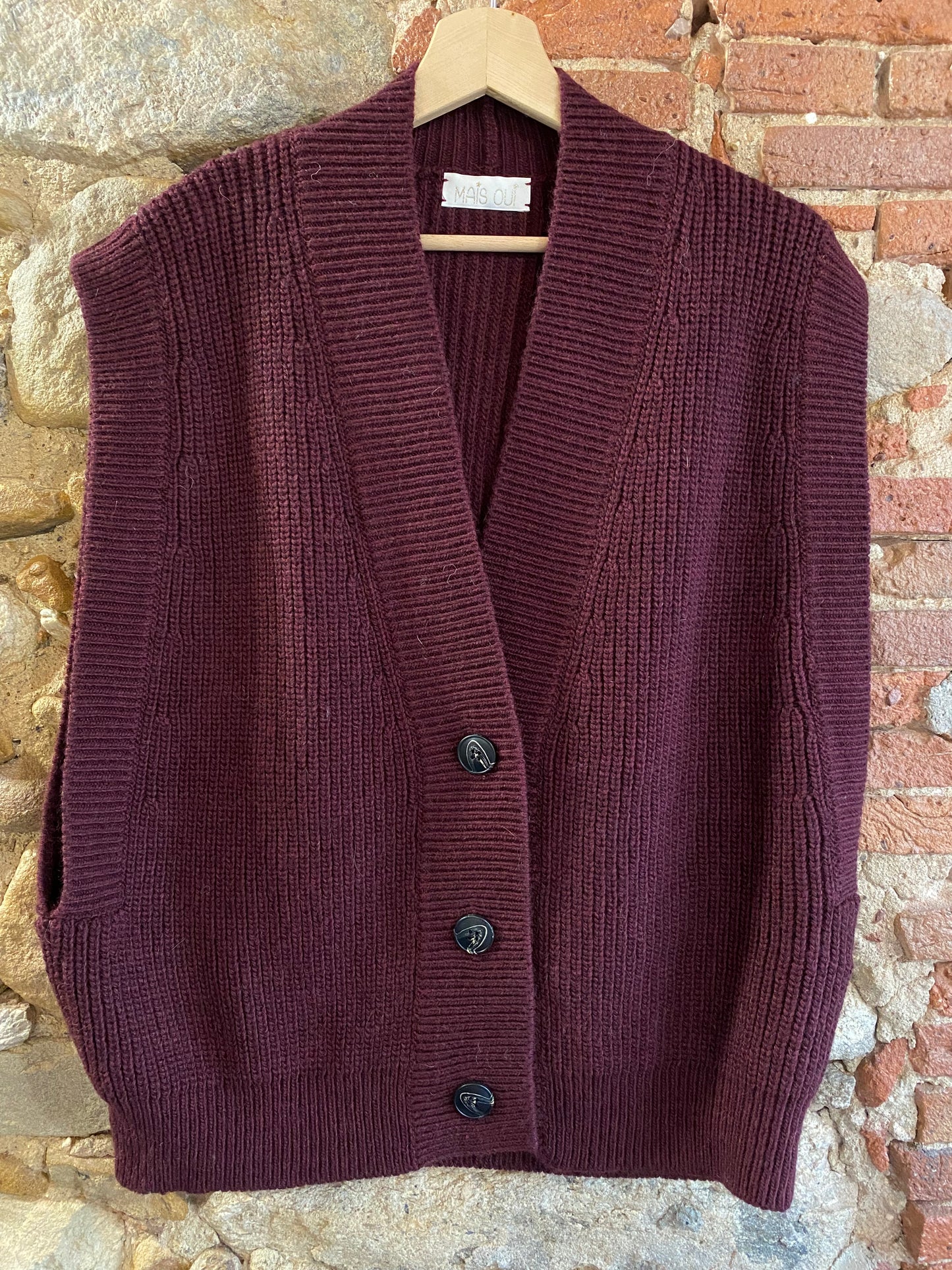 Gilèt Max burgundy