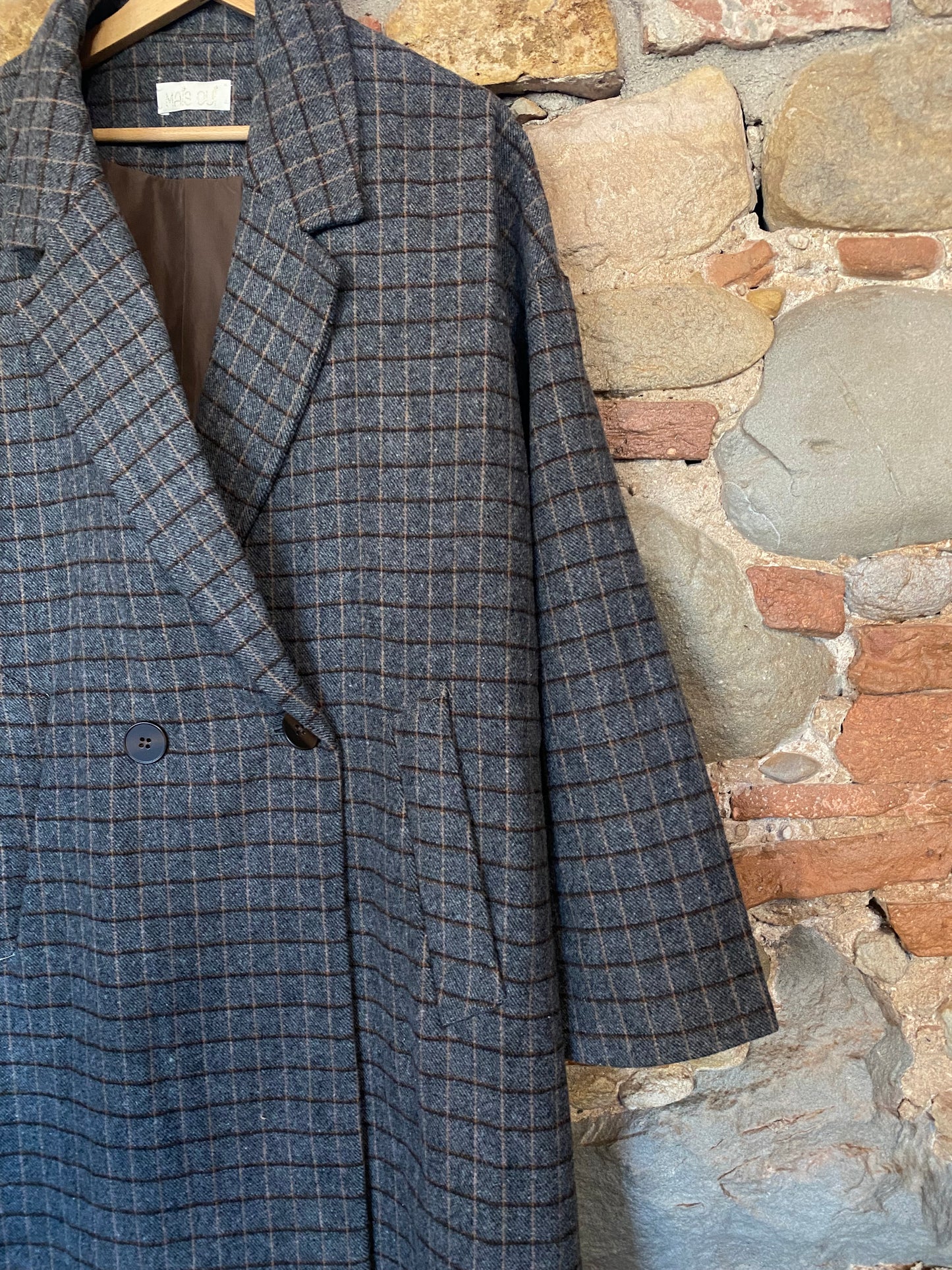 Cappotto Maxi check