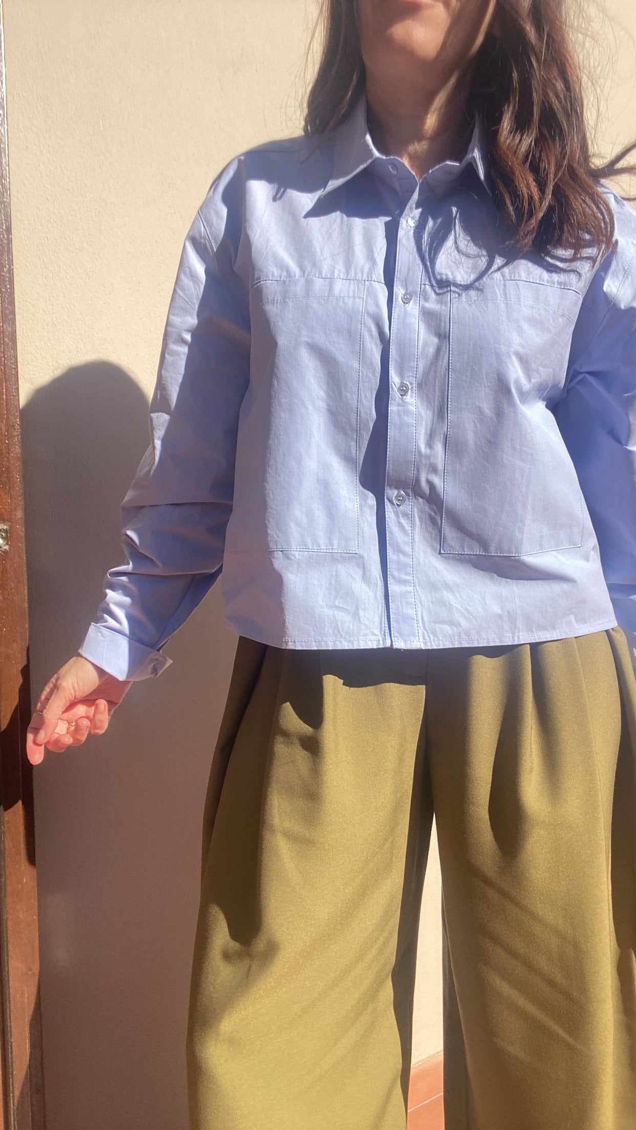 Camicia street azzurra