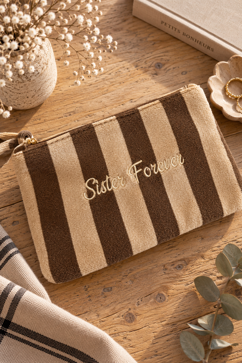 Pochette Stripes Sister Forever