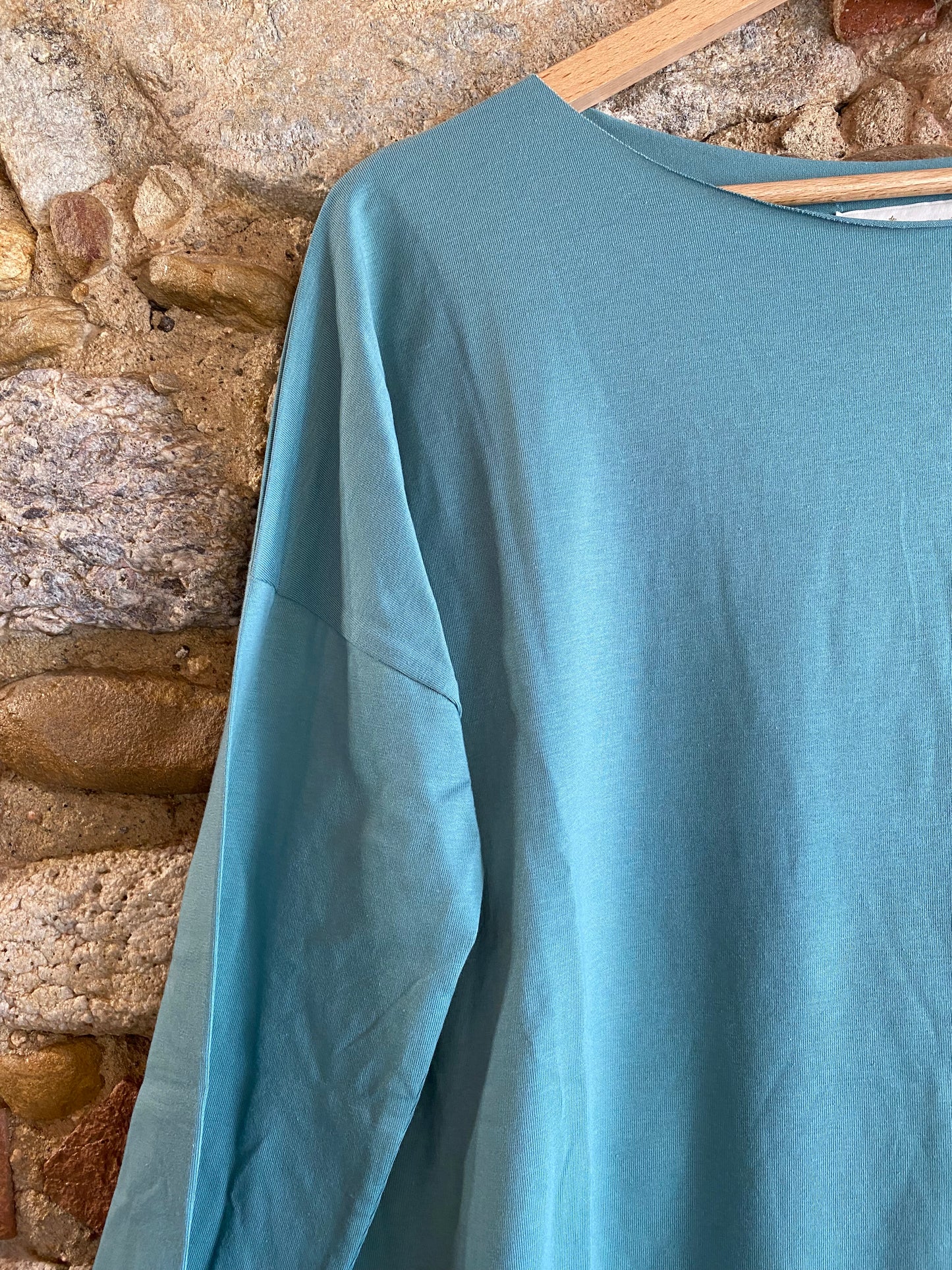 T-shirt Basic verde ottanio