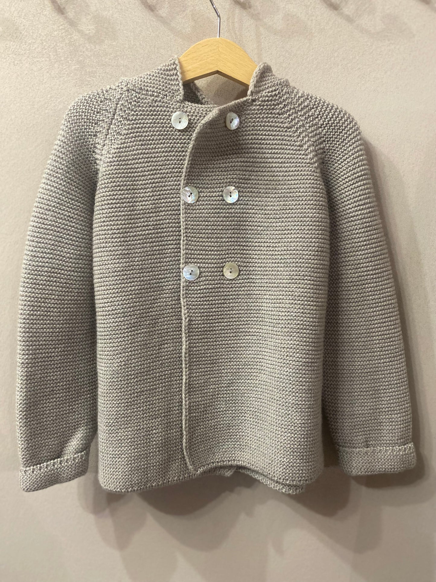 Cappottino Philippe Lana merino colore tortora