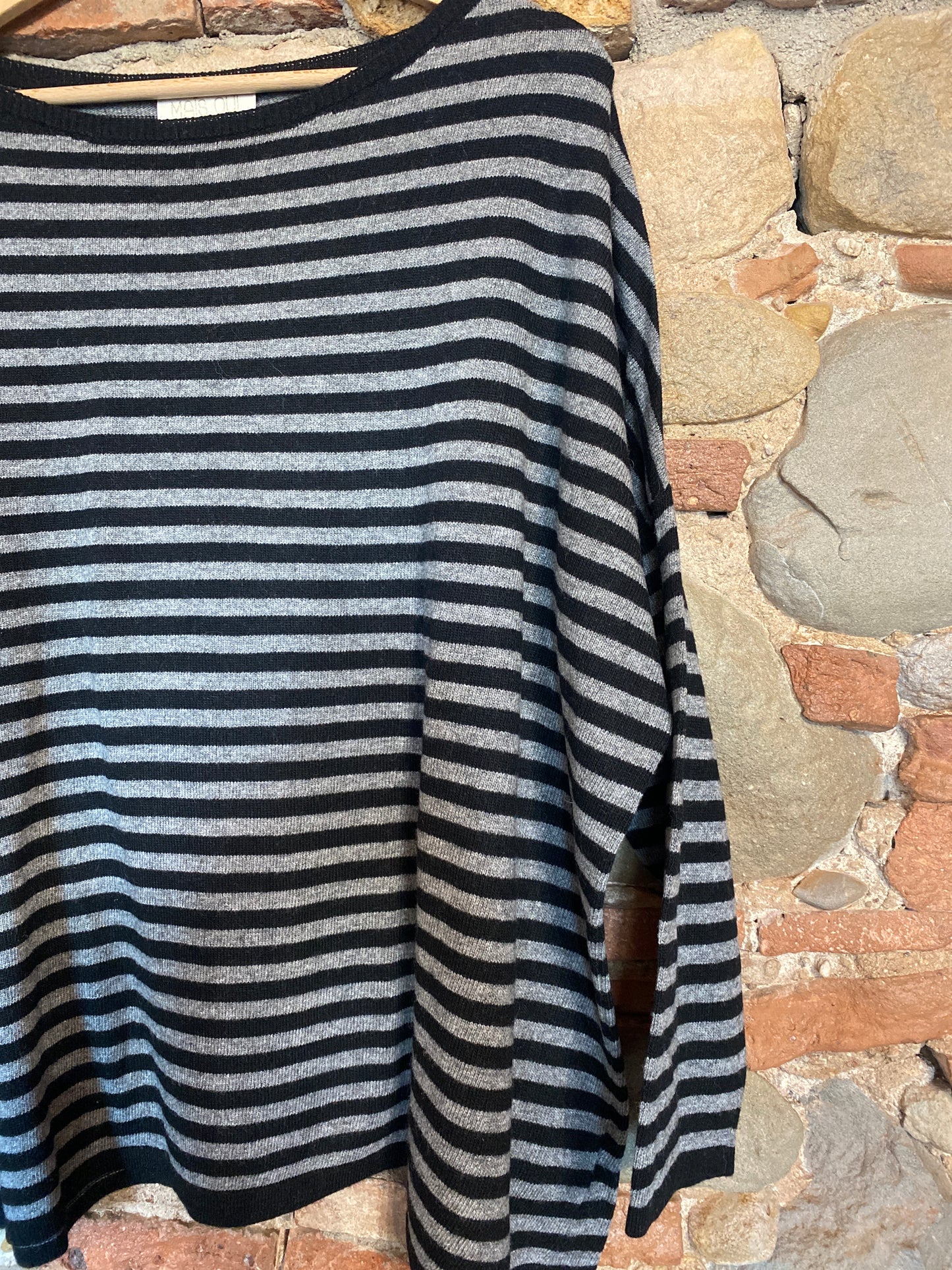 Maglia Stripped grey black