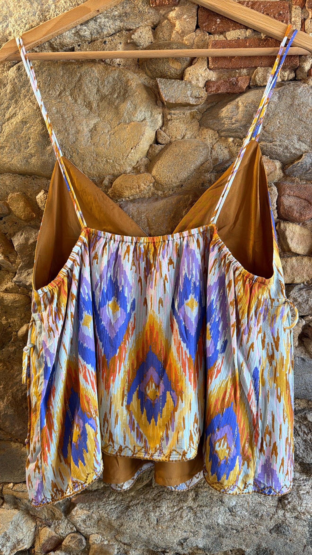 Top Fantasy arancio viola