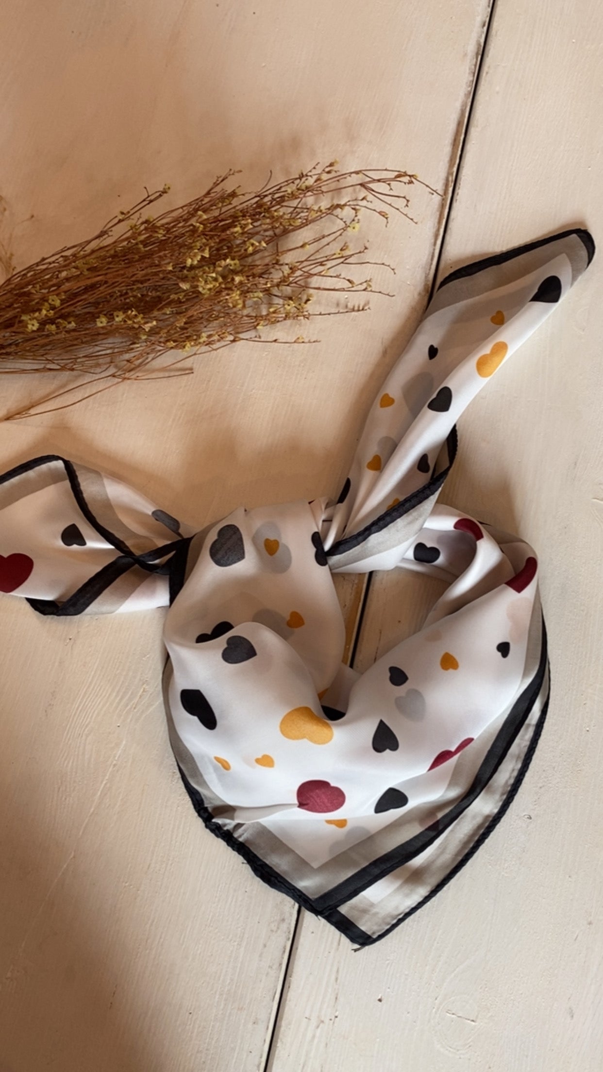 Foulard Heart bianco