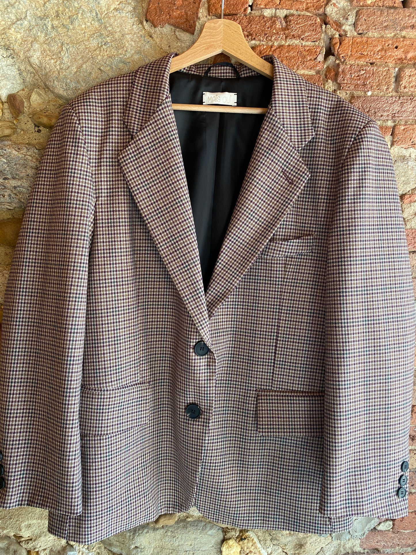 Giacca Mati micro check