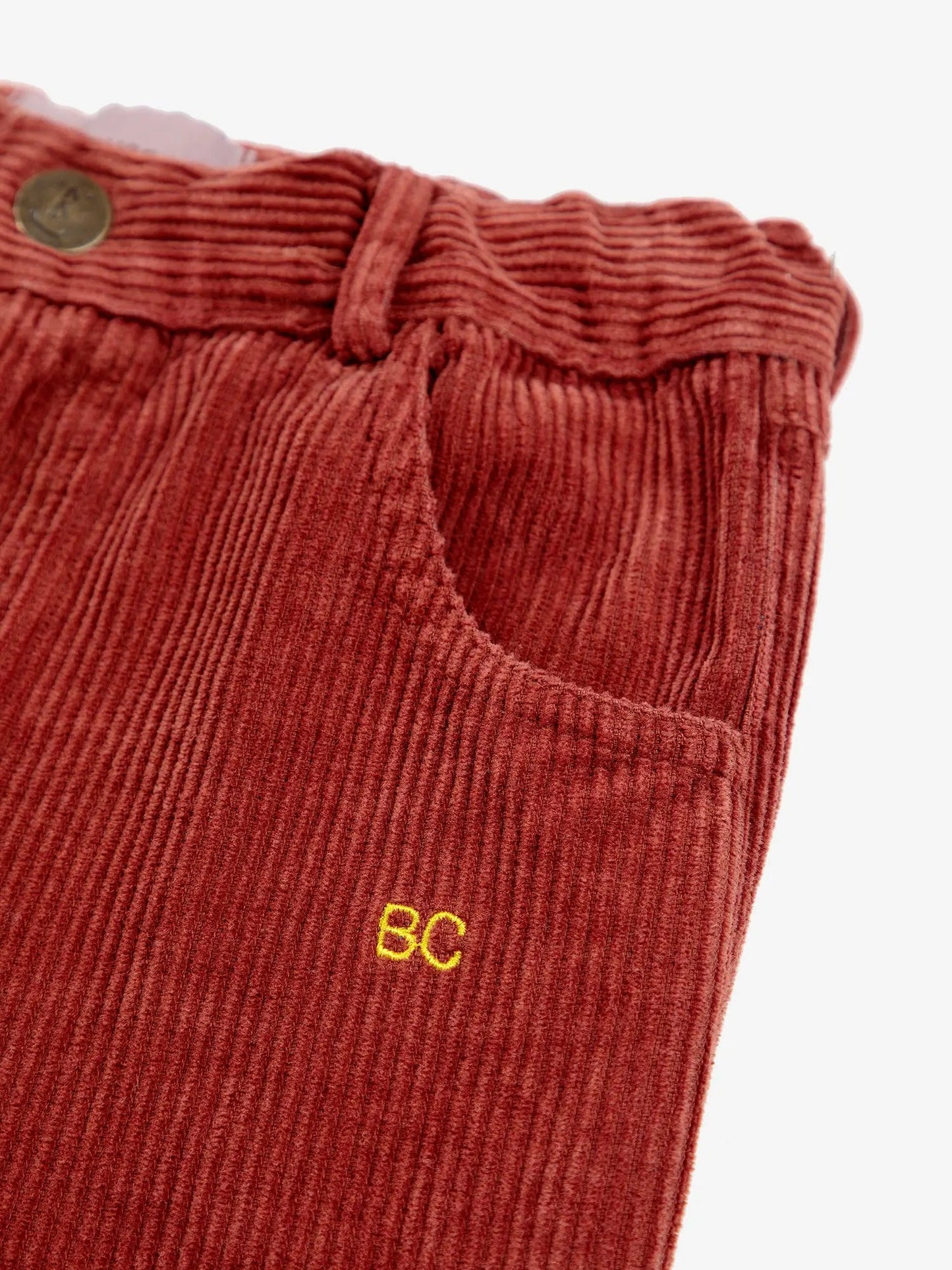 Pantaloni dritti in velluto a coste
