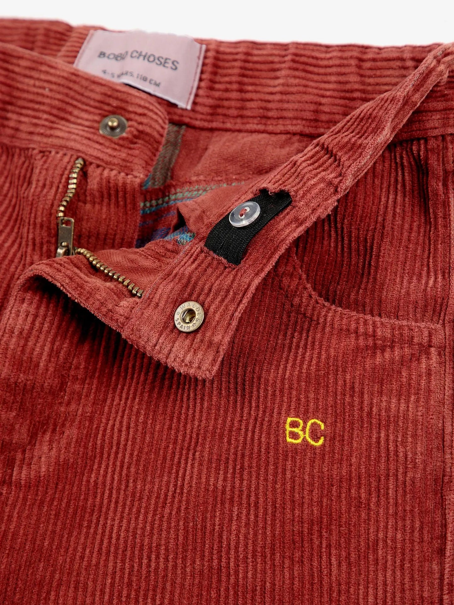 Pantaloni dritti in velluto a coste