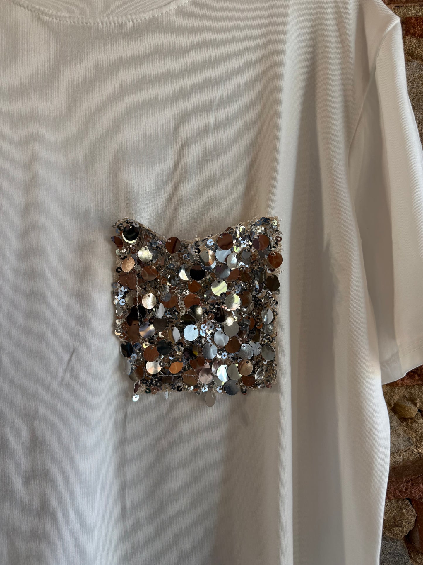 T-shirt Sparkle silver