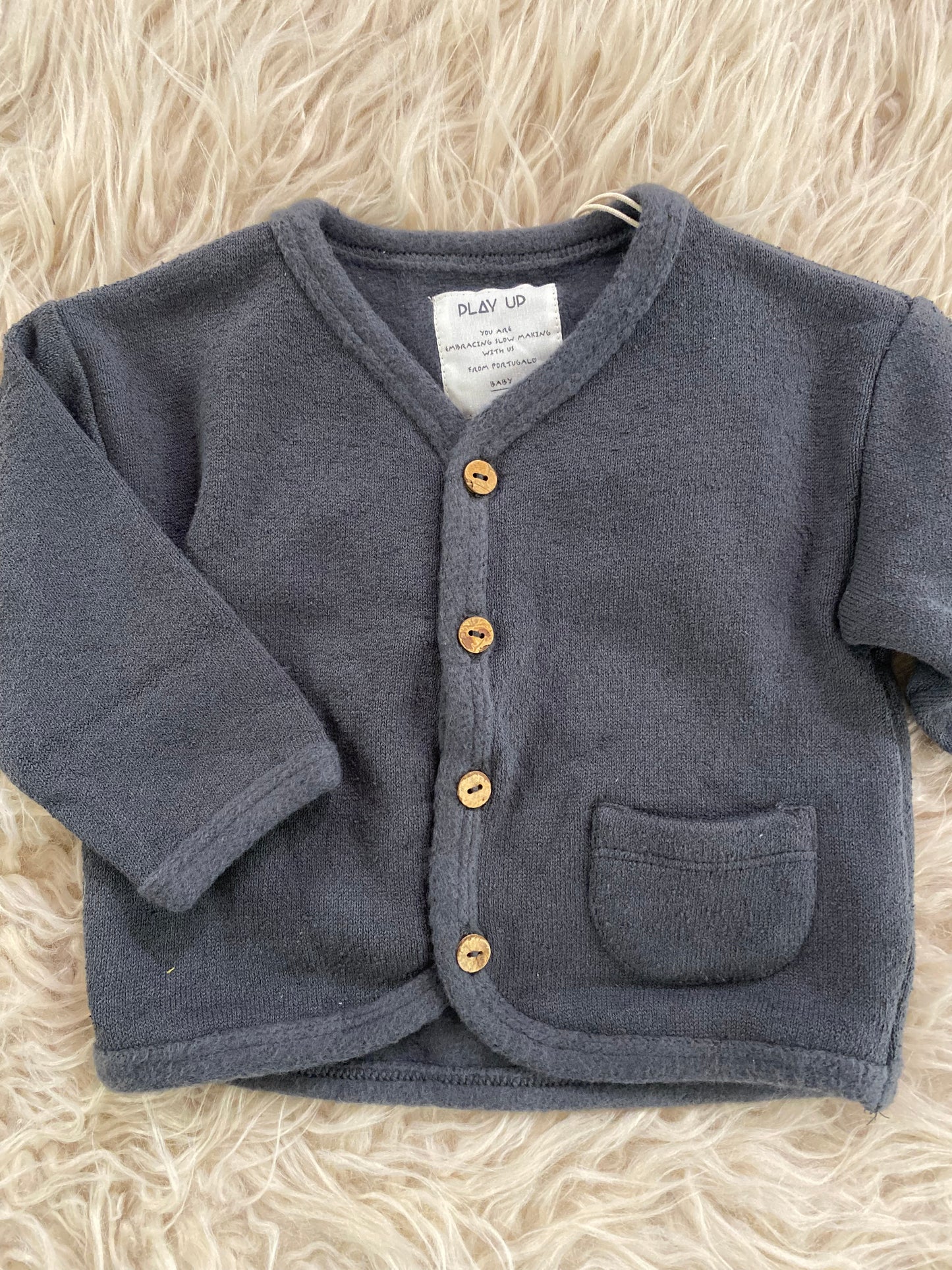 Cardigan colore grigio piombo