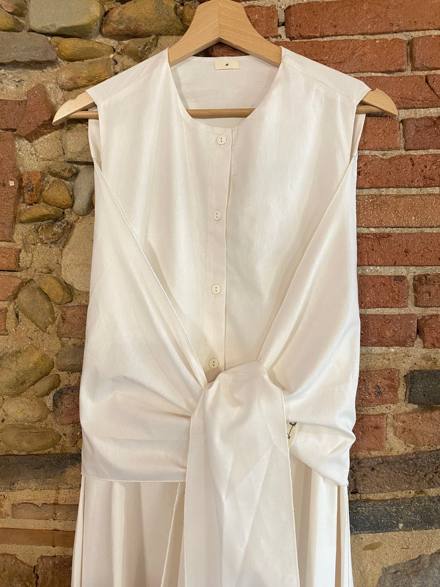 Abito Fiocco cotone bianco
