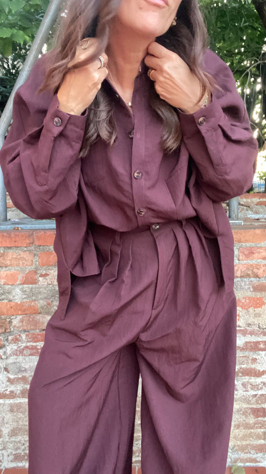 Camicia Aldo Burgundy