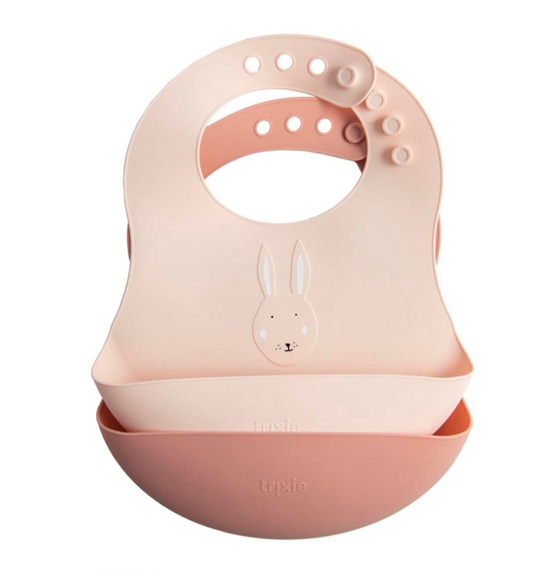 Set 2 bavaglini silicone coniglio