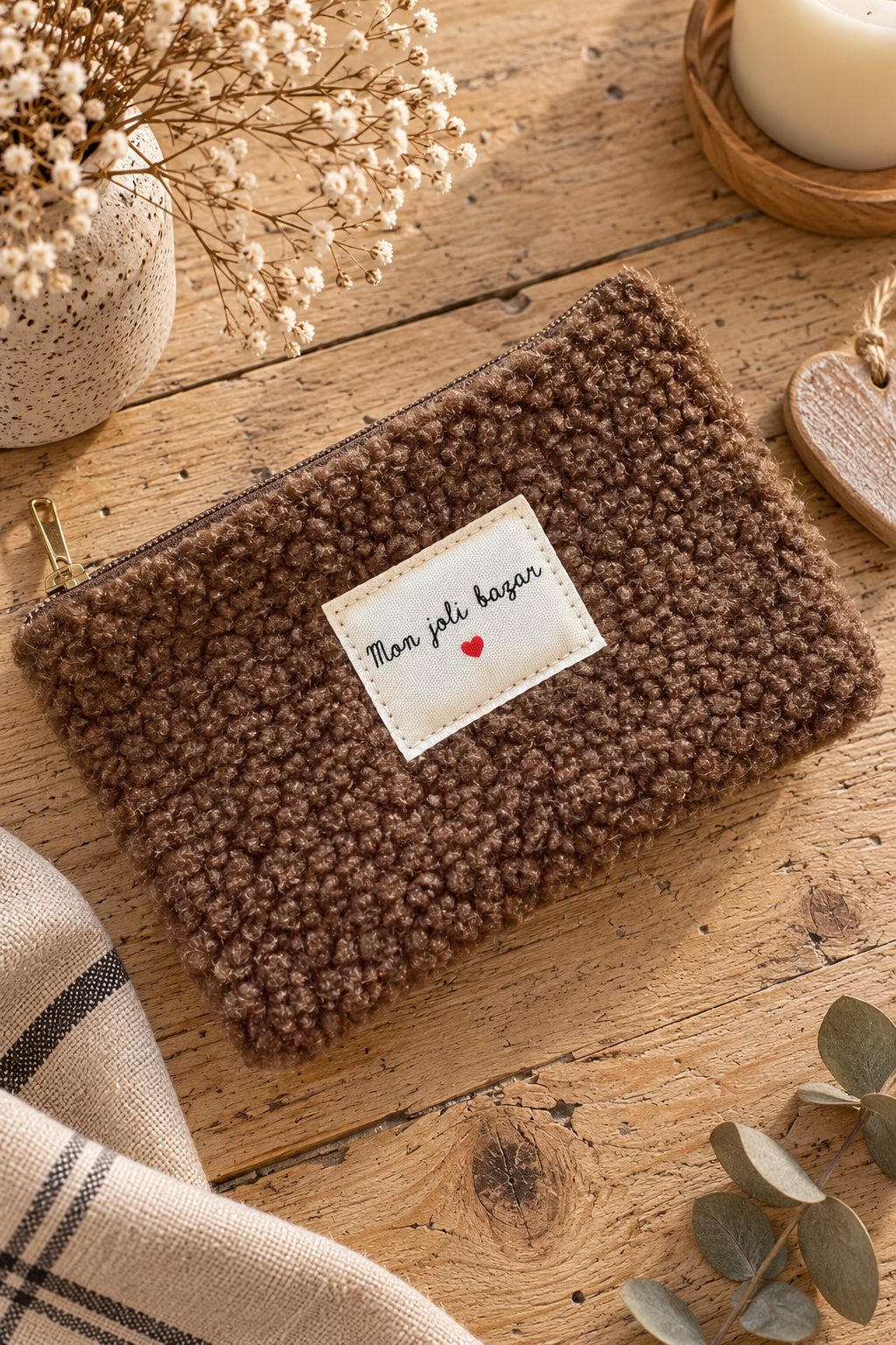 Pochette Teddy Mon Joli Bazar Choco