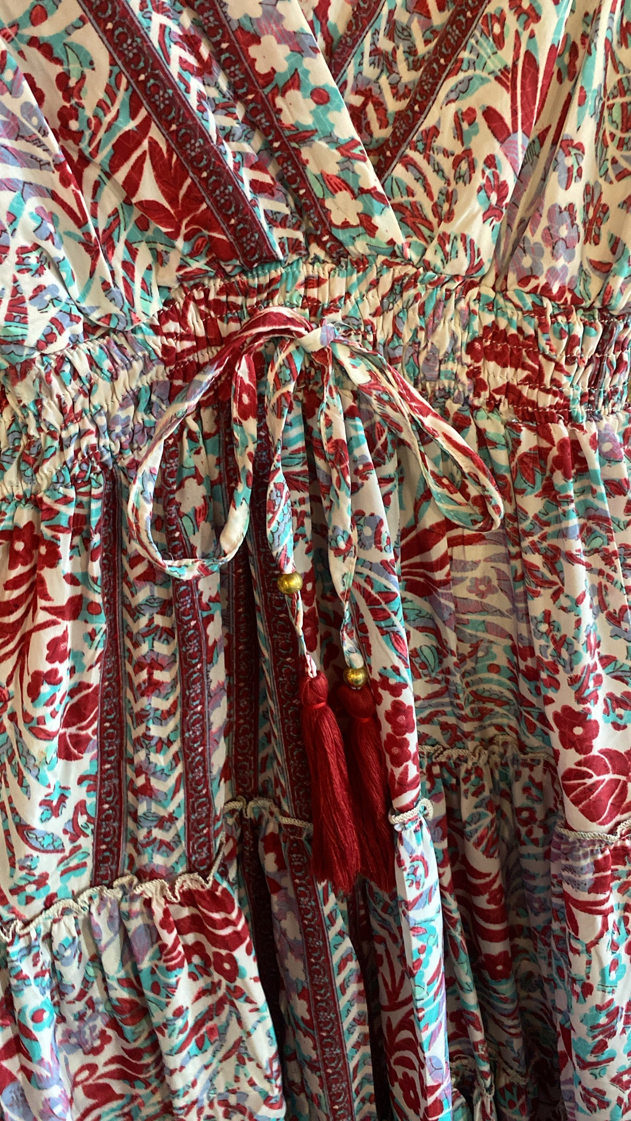 Abito Amarea multicolor rosso
