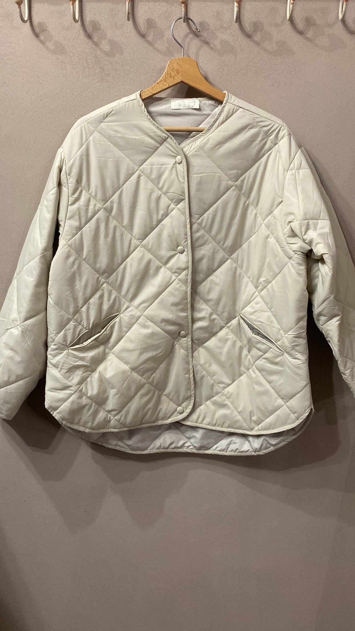 Giacca trapuntata Noè beige